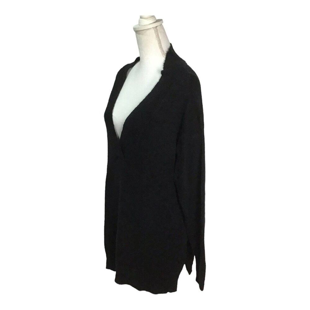 RDI Women’s Black Oversized Deep V-Neck Pullover Sweater Size M NWOT - Picture 10 of 11